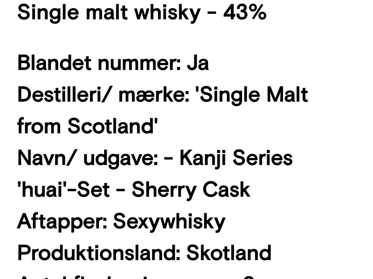 Billede 2 - sexy wiskey, 19 år scotland single malt