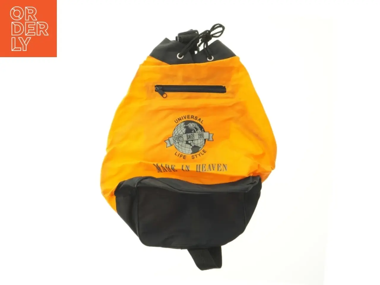 Billede 1 - Orange rygsæk med frontlomme fra Universal (str. 47x39 cm)