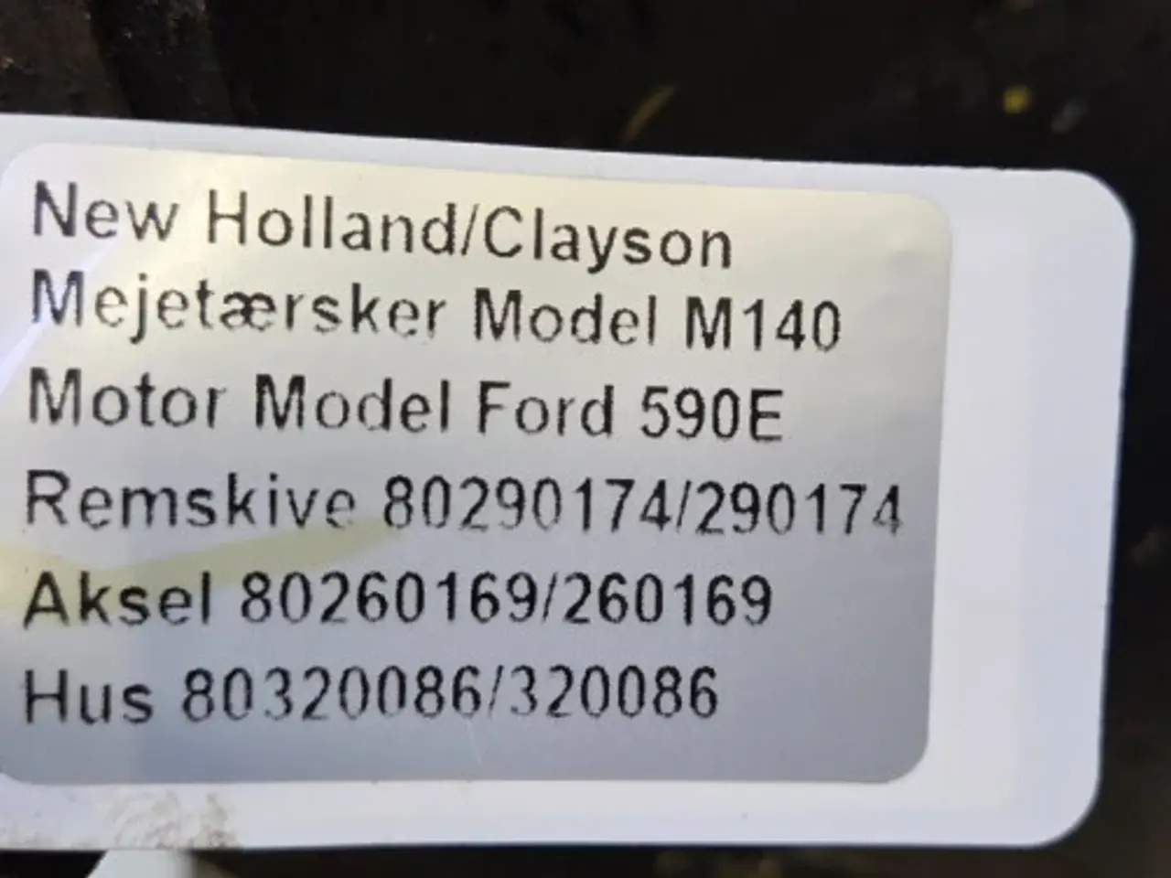 Billede 13 - Ford 590E Motorremskive 80290174