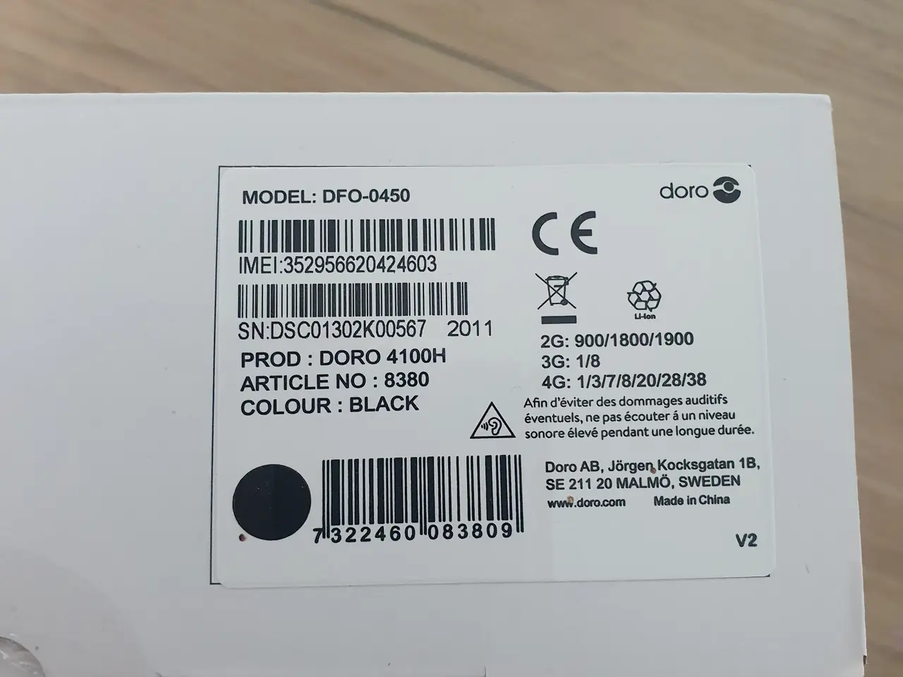 Billede 1 - DORO 4100H 4G bordtelefon