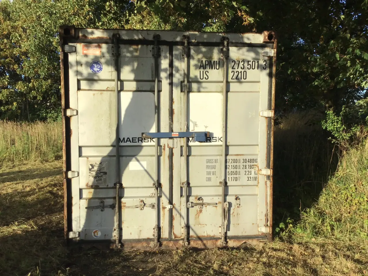 Billede 1 - 20 fods container med godkendt lås