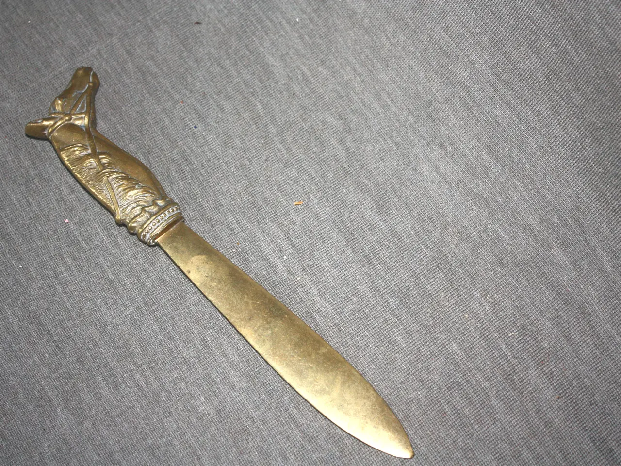 Billede 3 - Gammel brevåbner med heste hoved / figur