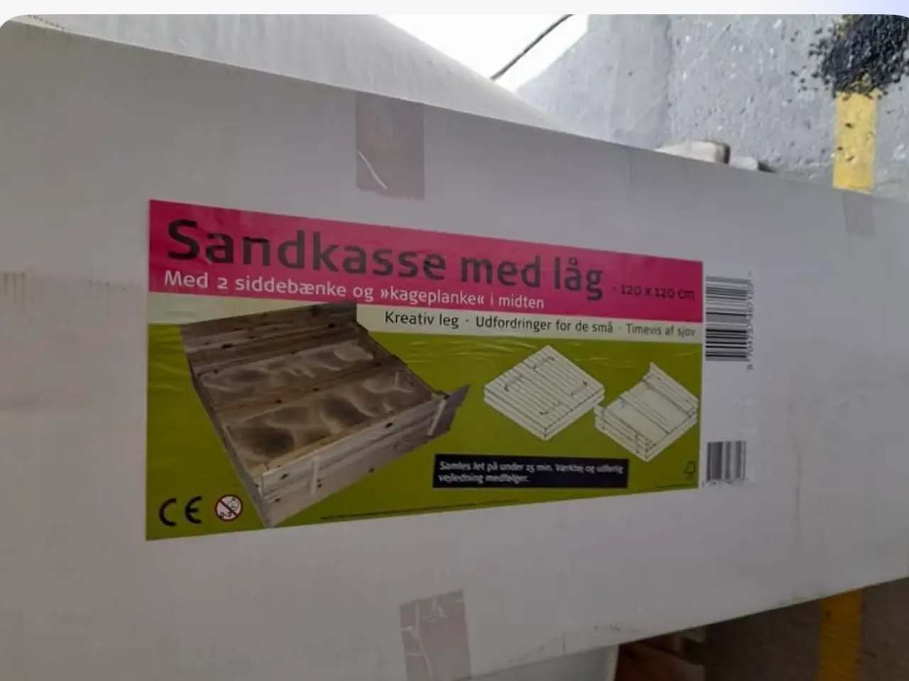 Billede 1 - Sandkasse med låg
