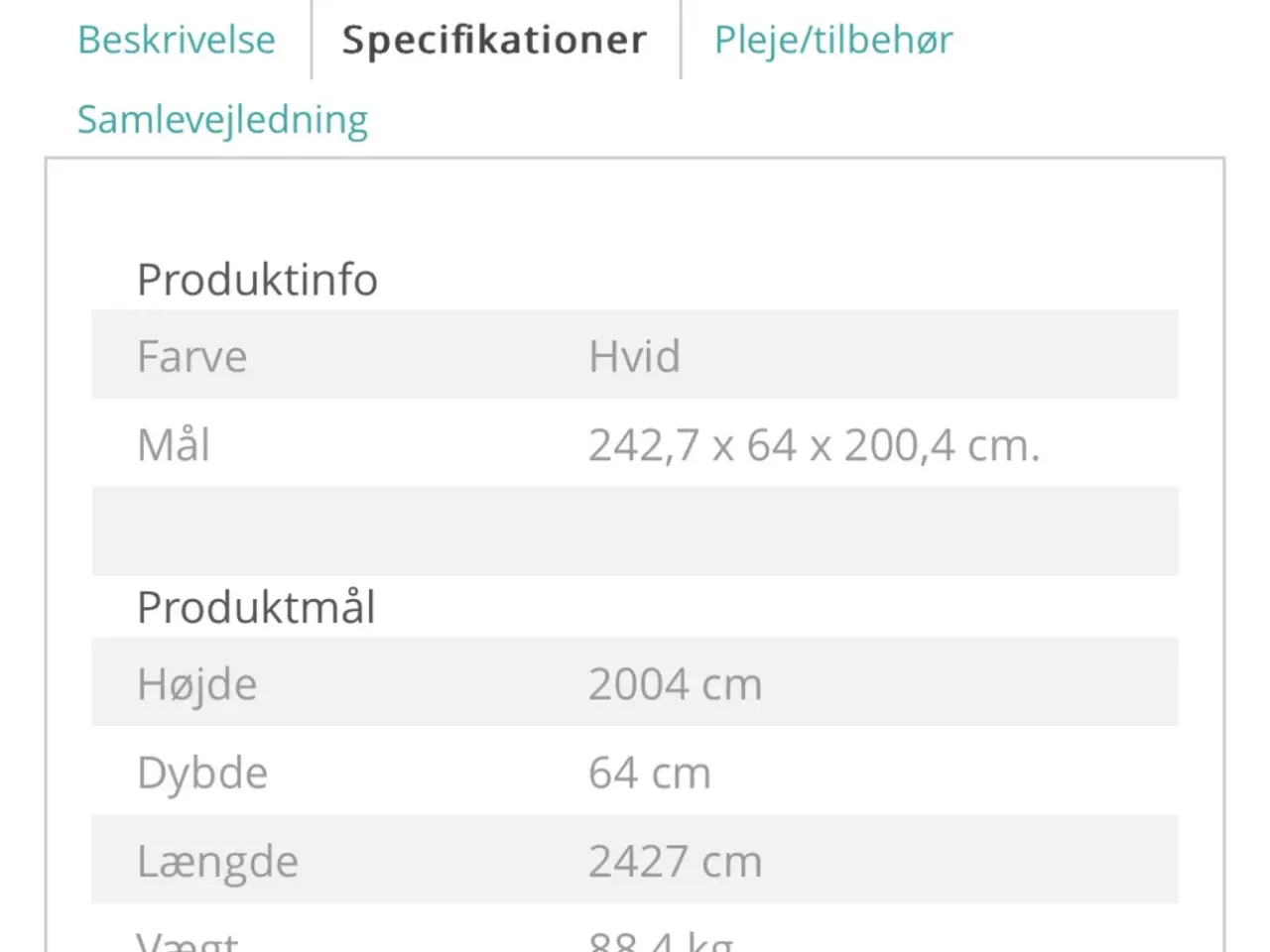 Billede 3 - Garderobe klædeskab Gardar