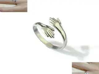 * Sødeste kramme-fingerring - i Tibetansk Sølv