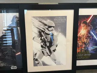 Star Wars plakater i ramme