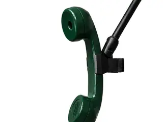 Retro telefon mikrofon (Mørk Grøn)