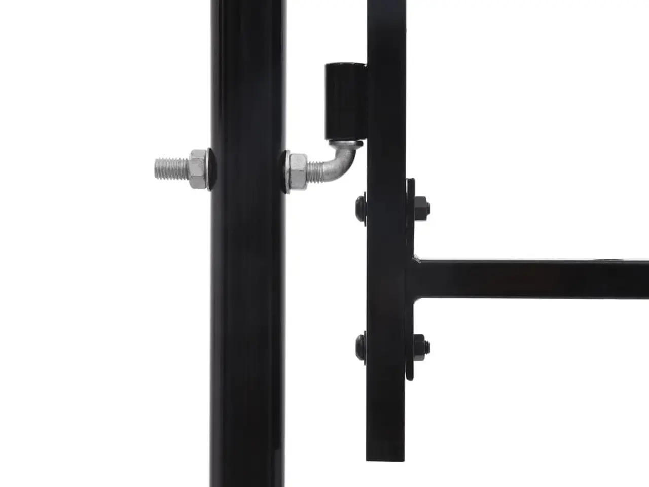 Billede 3 - Hegnslåge med dobbeltdør og spydtop - Woerden 299,5 × 174,5 cm, sort