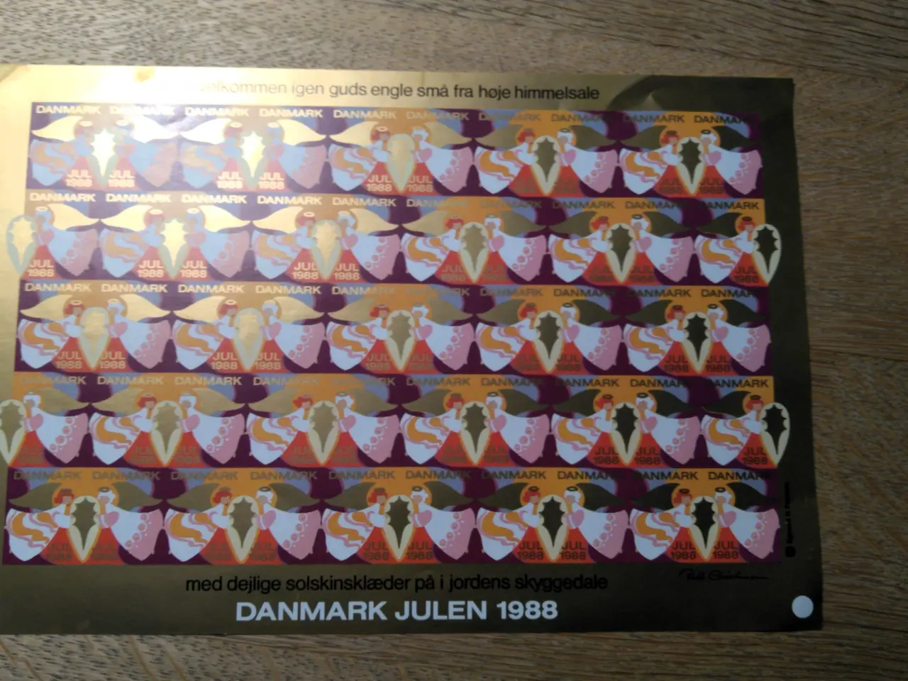 Billede 7 - 4 Danske juleark 1993-97 til stærk nedsat pris 