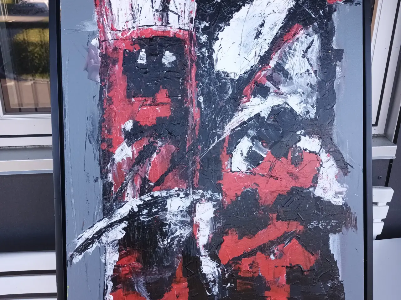 Billede 3 - FLOT MALERI I FLOTTE FARVER 84X64 CM