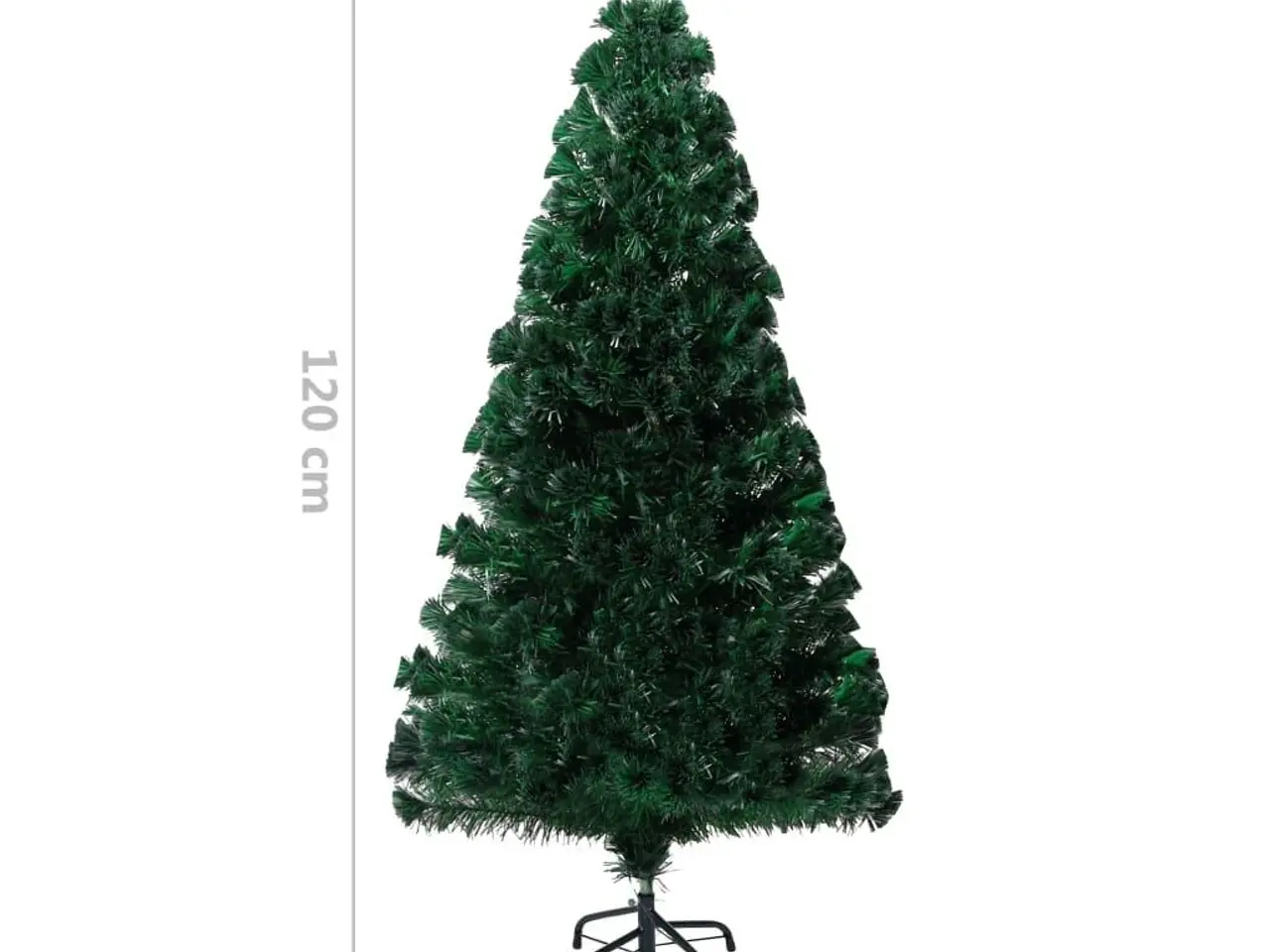 Billede 9 - Kunstigt juletræ med juletræsfod 120 cm fiberoptik