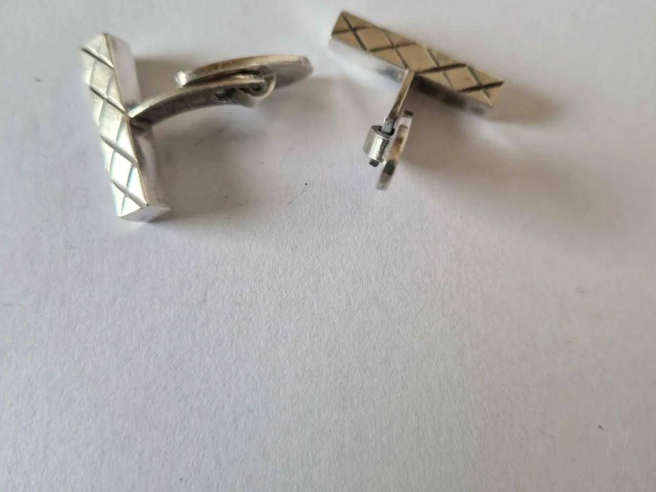 Billede 5 - Vintage sterling manchetknapper I harlekin design