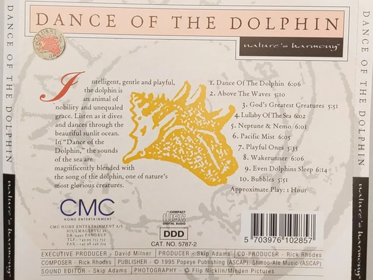 Billede 2 - Rick Rhodes – Dance Of The Dolphin – CD