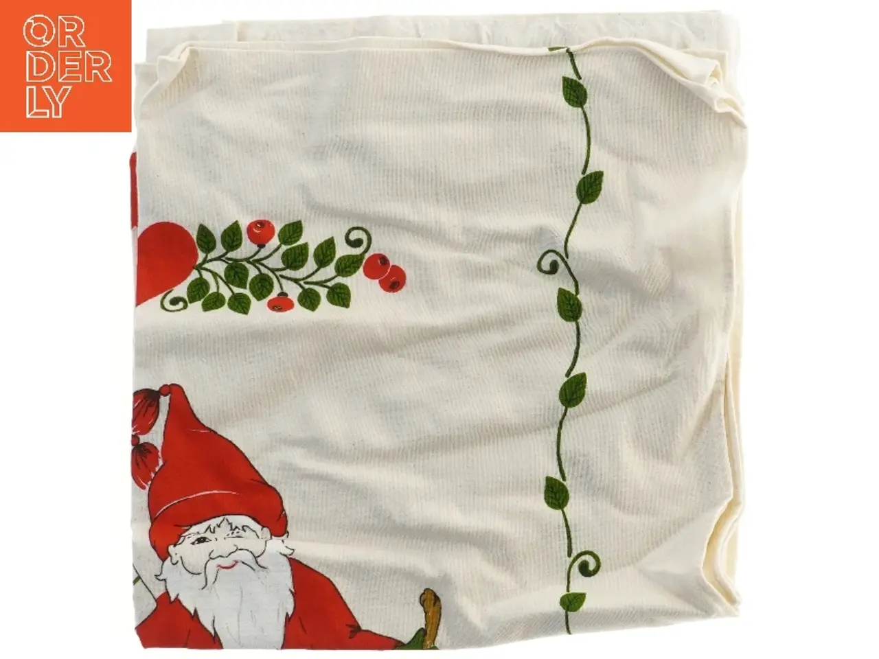 Billede 2 - Juledug med julemand (str. 72x150 cm)