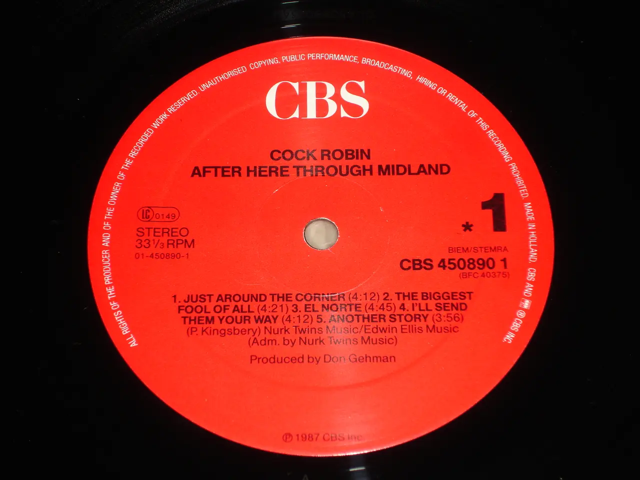 Billede 5 - (Sender gerne) Cock Robin – After Here Through Mid