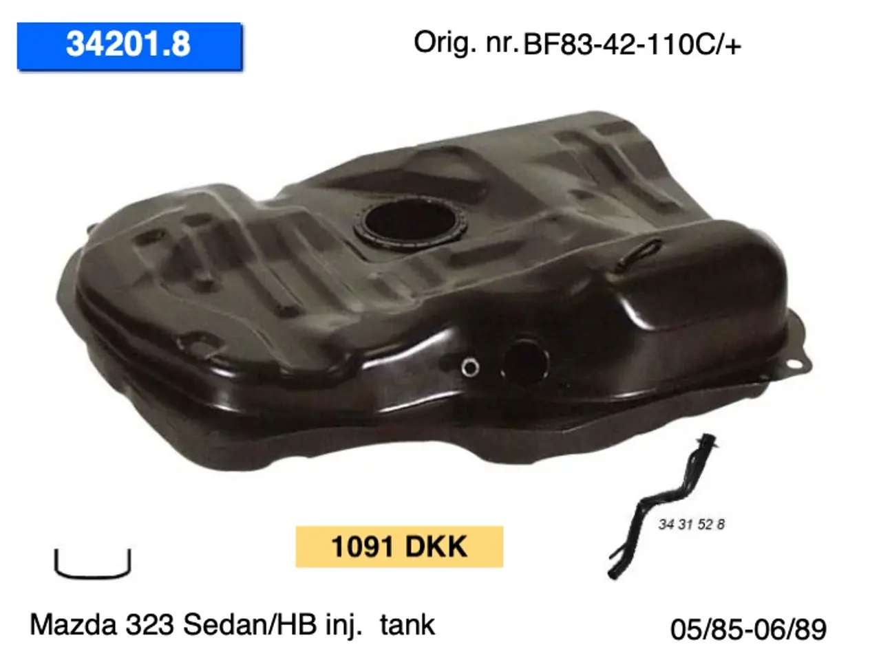 Billede 6 - Mazda 323 (85-89) tanke