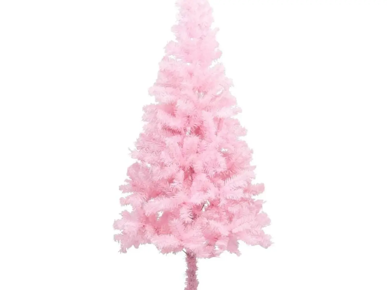 Billede 1 - Kunstigt juletræ 150 cm - lyserød PVC med juletræsfod