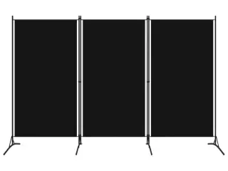 3-panels rumdeler 260 x 180 cm sort