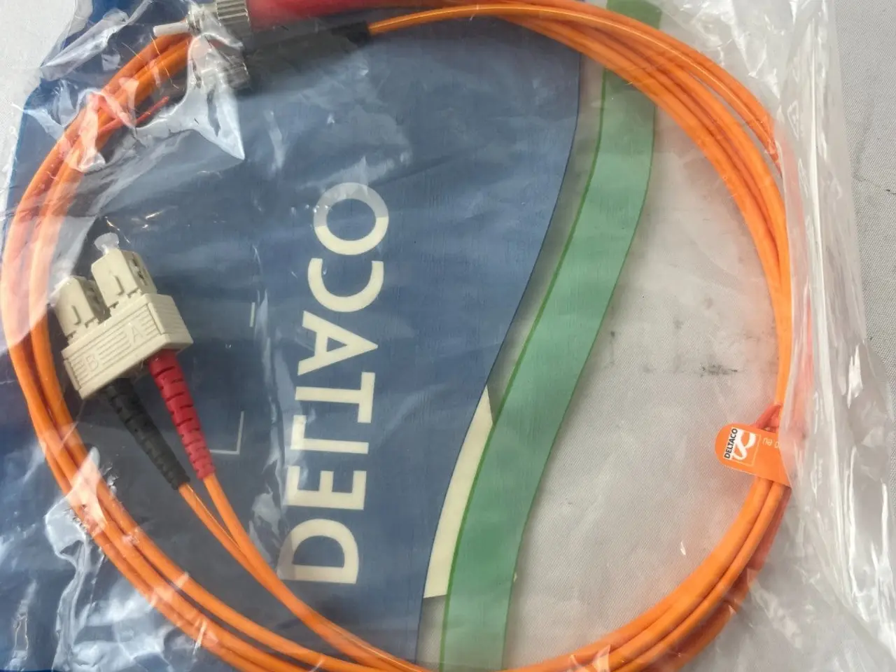 Billede 7 - 62.5/125 OM1 Fiber Patch kabel 2m SC Duplex to ST