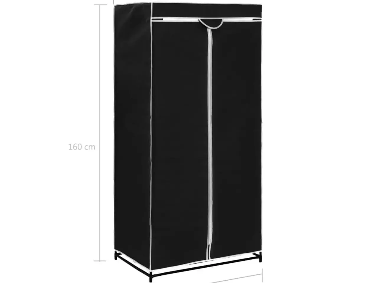 Billede 10 - Klædeskab i stof - 2 stk., 75 × 50 × 160 cm, sort