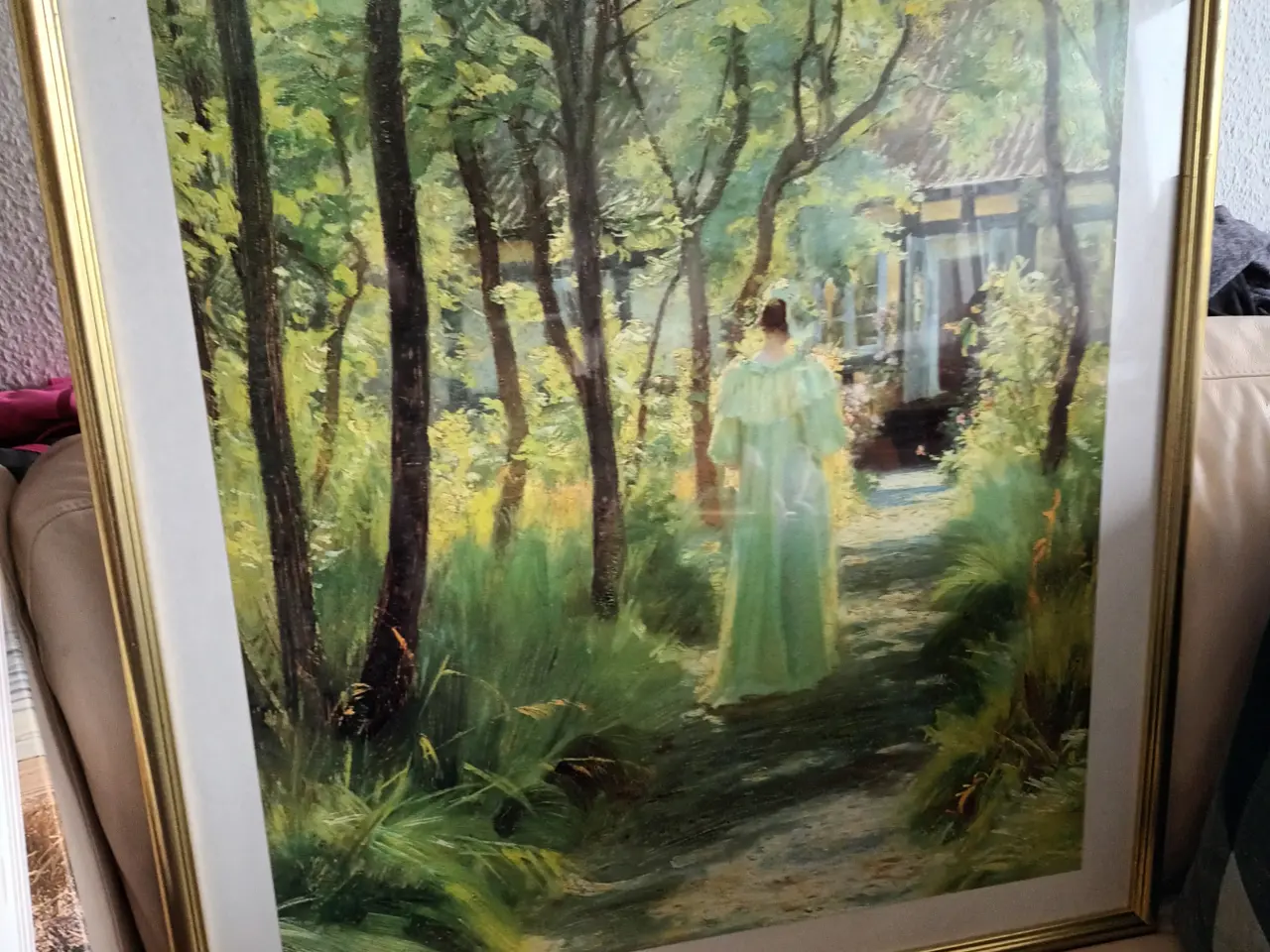 Billede 2 - STORT SMUKT ROMANTISK BILLEDE 74X84 CM