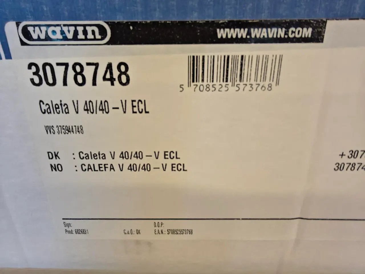 Billede 2 - Wavin Calefa 40/40 Fjernvarmeunit med ECL