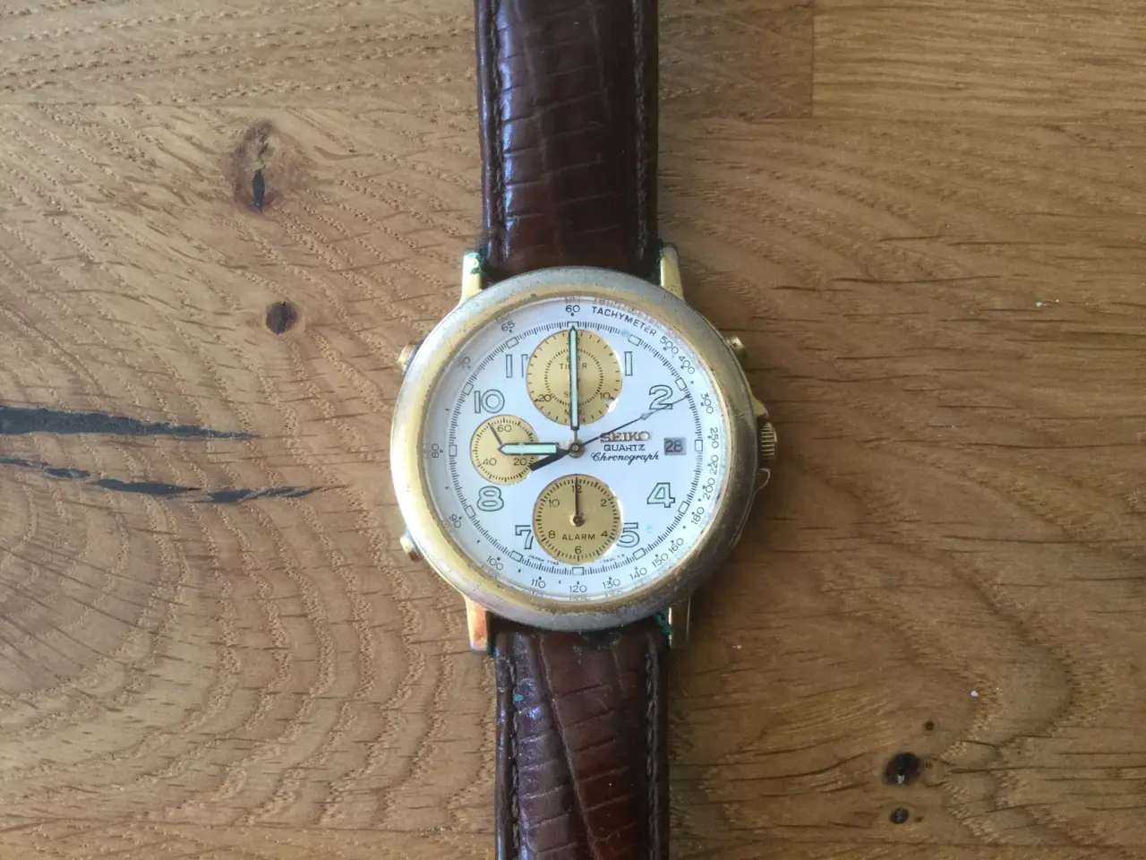 Billede 1 - Seiko herreur med læderrem