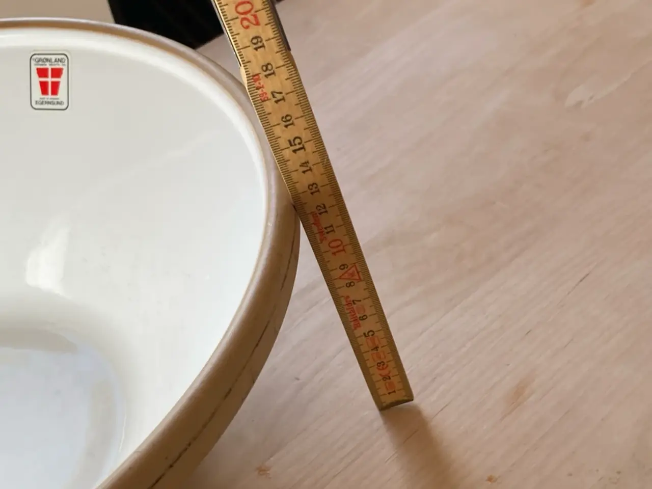 Billede 7 - Hvidt ler dejfad, 35 cm