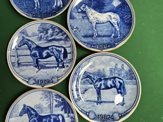 5 stk. hesteplatter 1978-1982