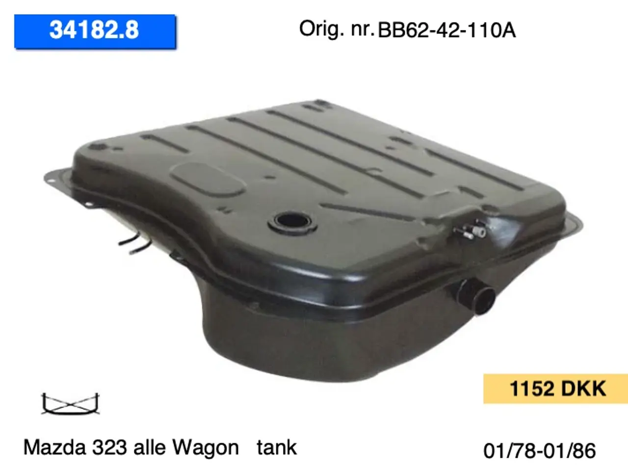 Billede 1 - Mazda 323 (85-89) tanke