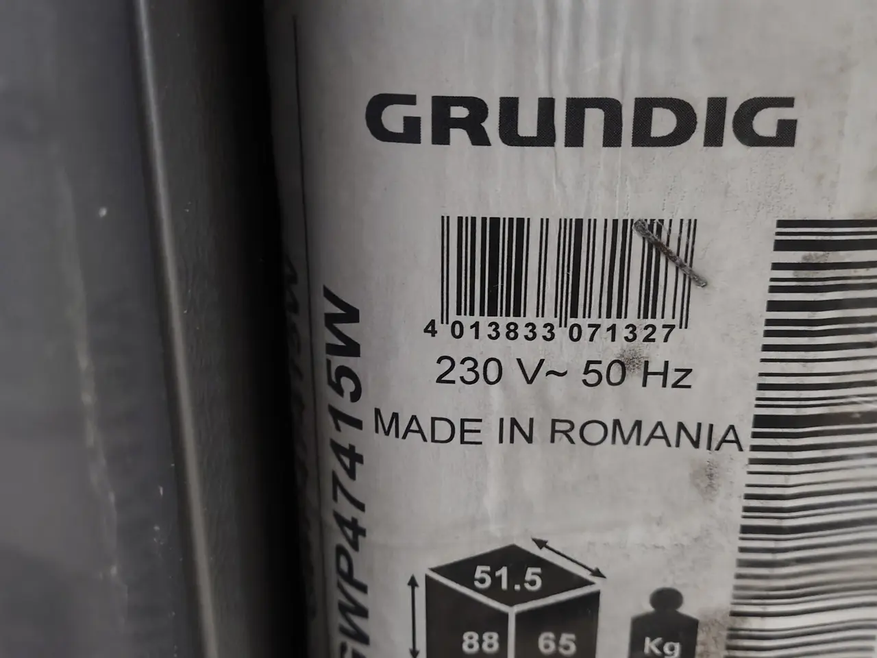 Billede 3 - Vaskemaskine, ny GRUNDIG