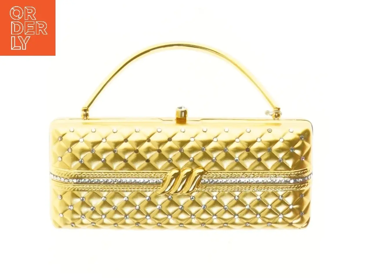 Billede 1 - Guld håndtaske (str. 19x8 cm)