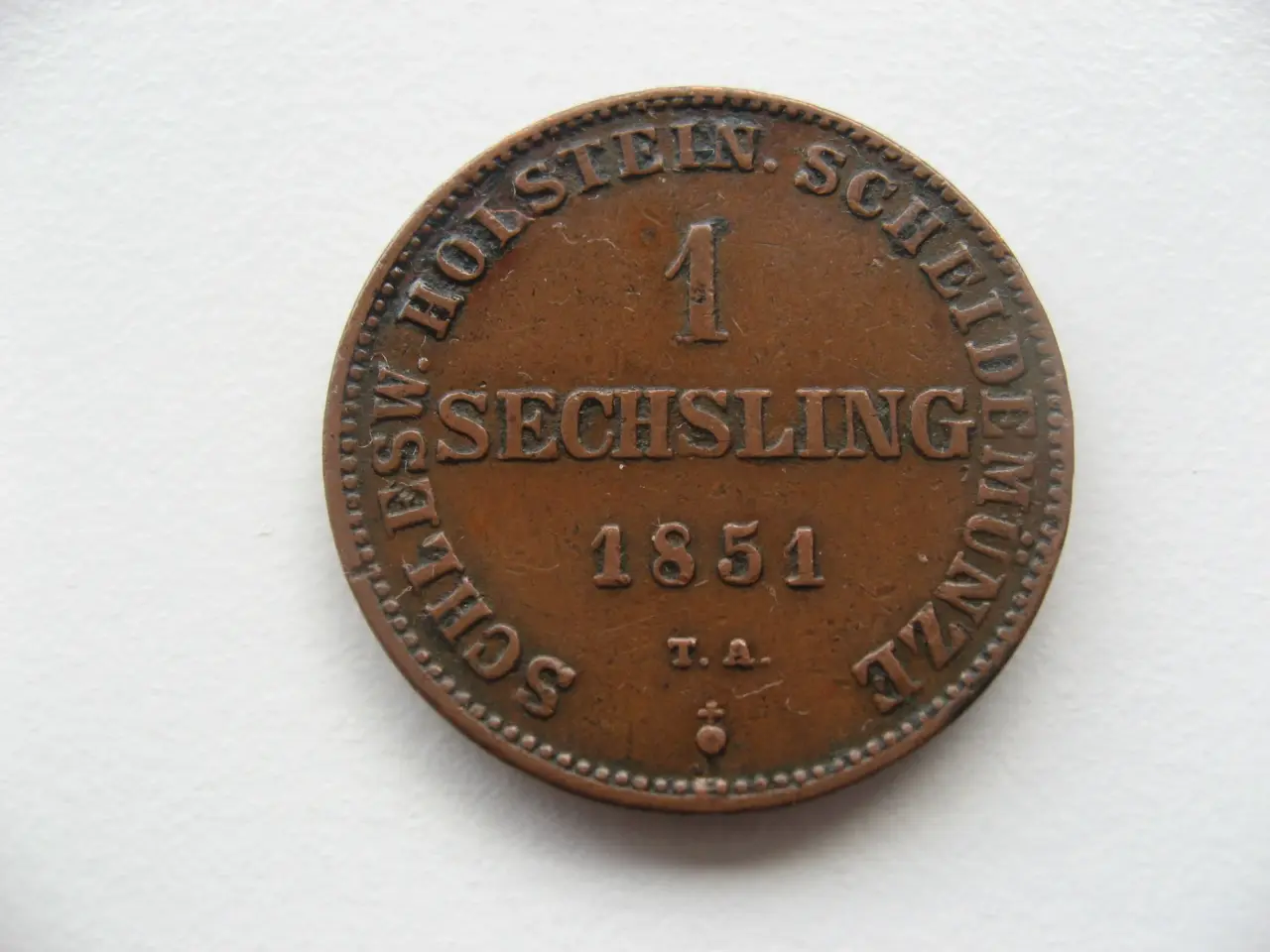 Billede 1 - Oprørsregeringen 1850-1851 1 Sechsling 1851