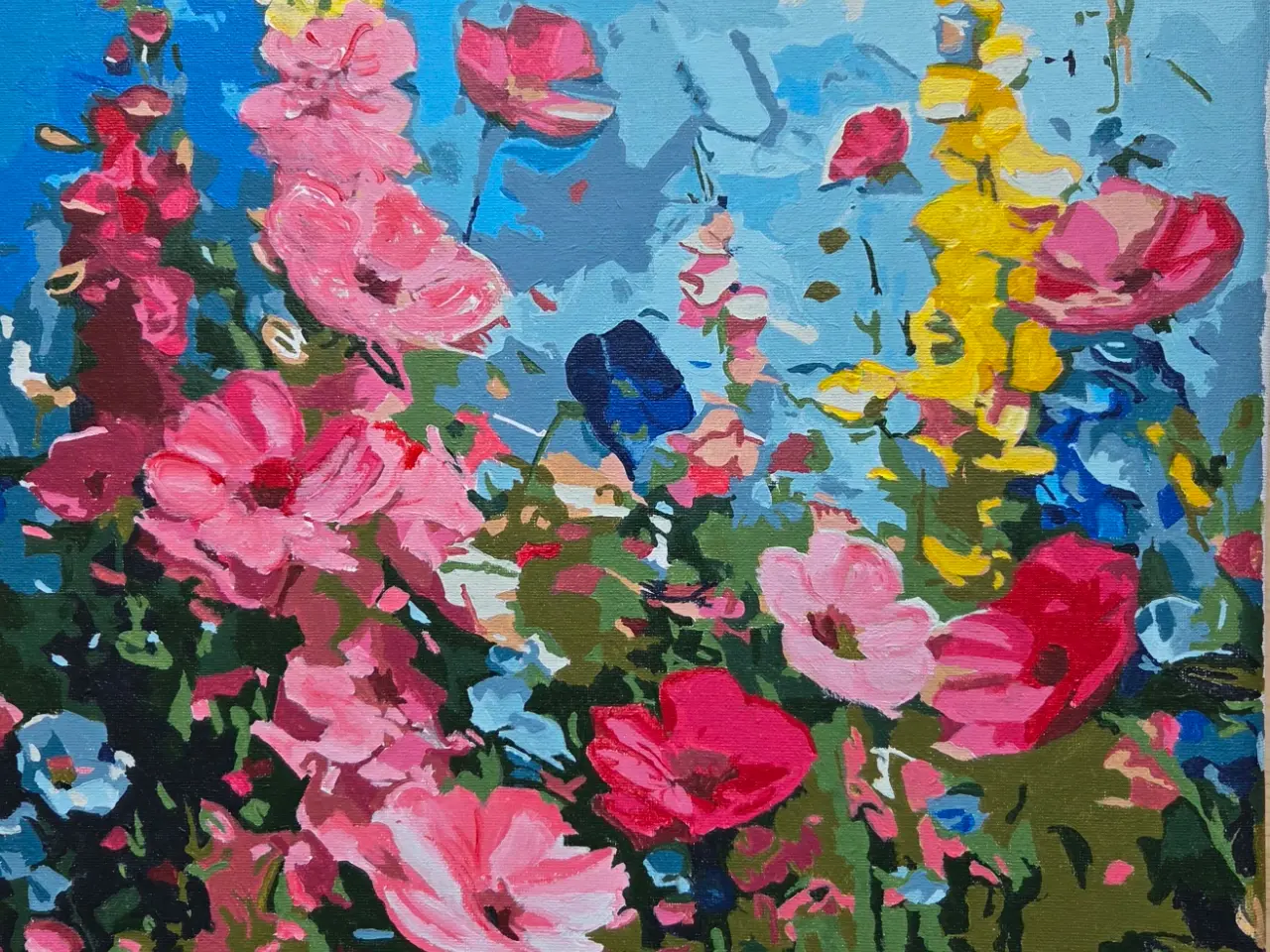 Billede 1 - Maleri blomster