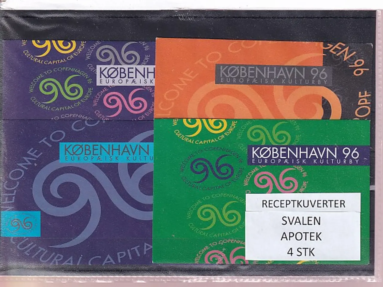 Billede 1 - Receptkuverter - Svalen Apotek - 4 Stk.