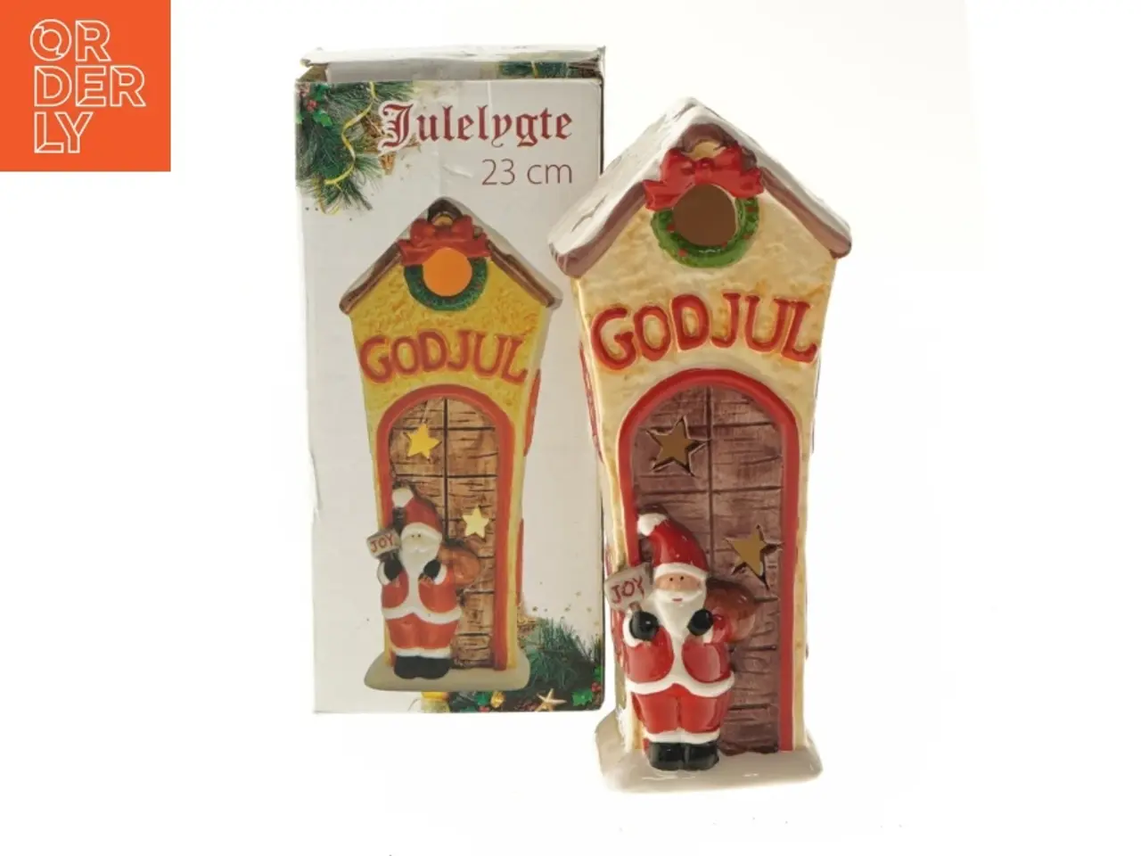 Billede 1 - Juledekoration med nissemotiv (str. 23 cm)