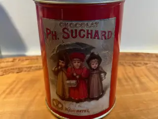 Smuk vintage Chocolat Suchard metaldåse