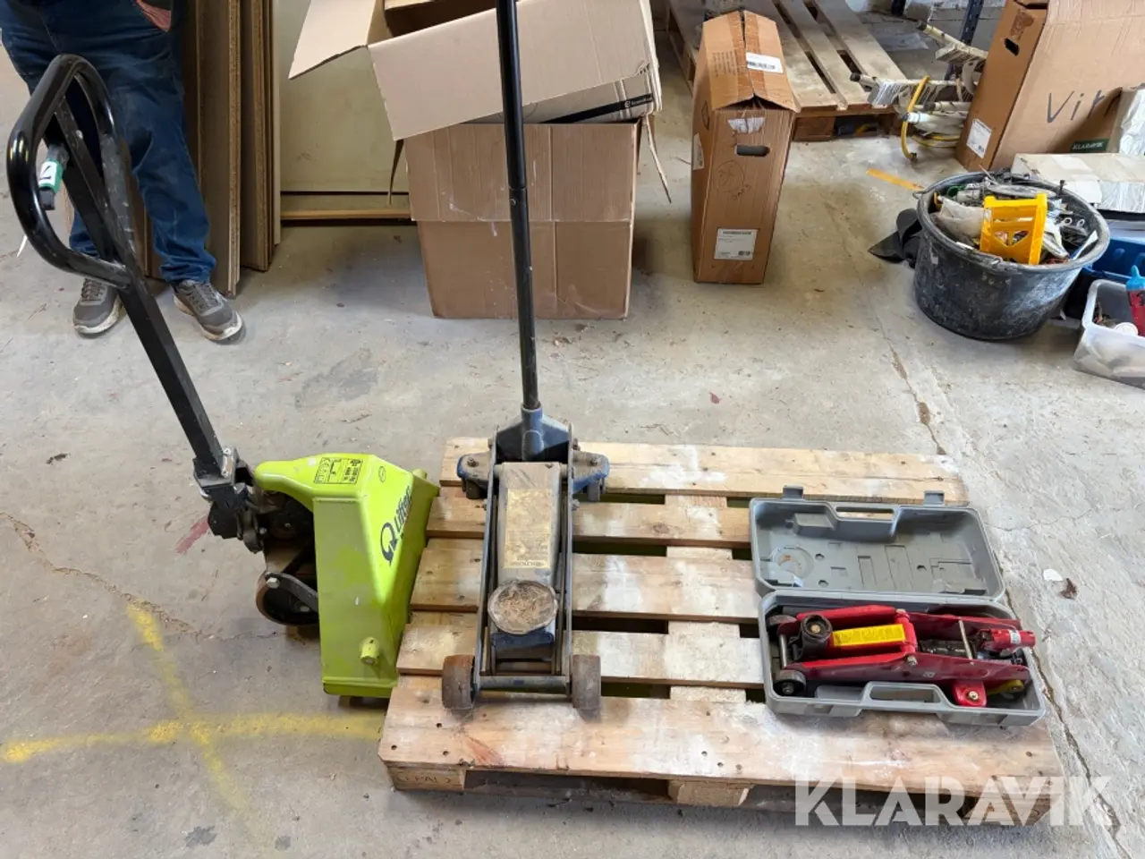 Billede 7 - Palleløfter Lifter by Pramac GS Basic 22S2, 1150 × 525 mm, 1 Styk, samt 2 hydrauliske garagedonkrafte