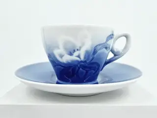 Julerose Espressokop Med Underkop nr. 108B. sortering 2