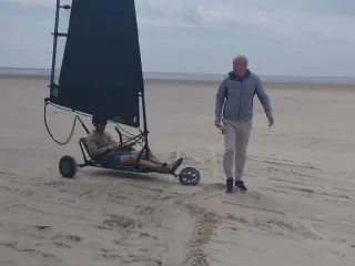 Strandsejler-BLOKART 4m2 pæn stand