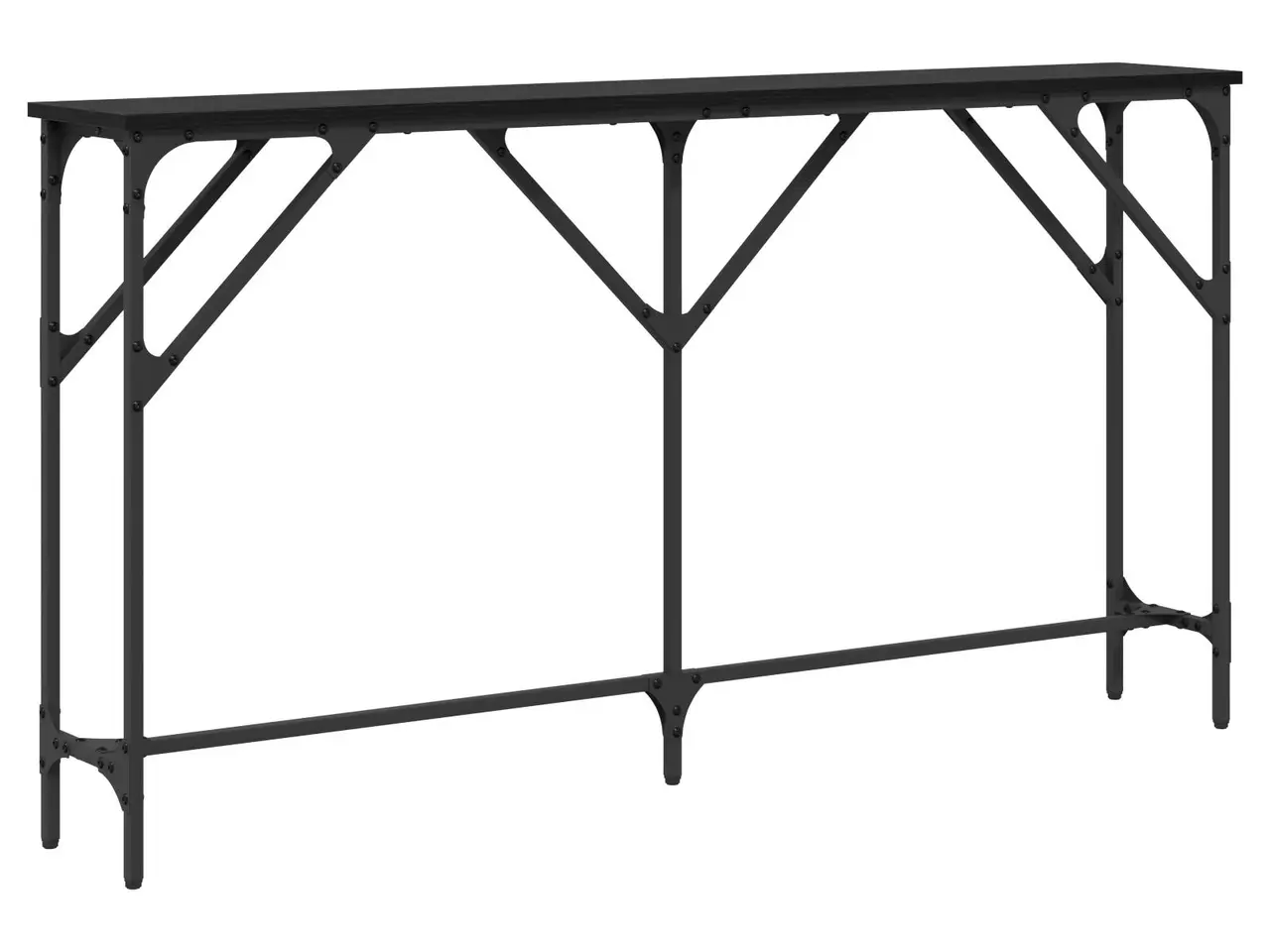 Billede 2 - Konsolbord i sort eg - 140 x 23 x 75 cm