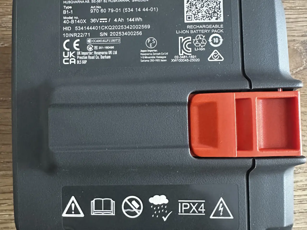 Billede 3 - Husqvarna 40-B140X batteri, Bluetooth 4 AH