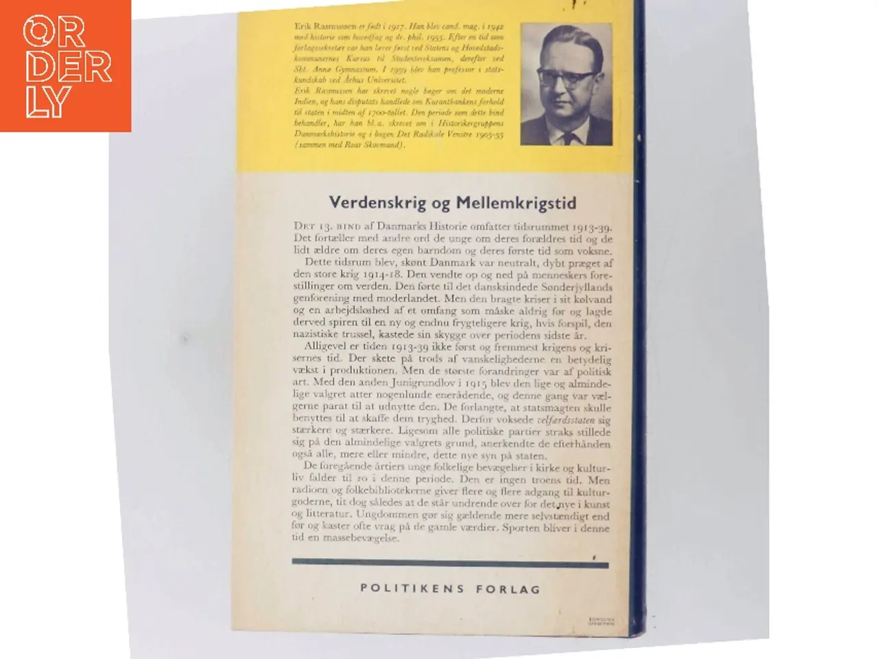Billede 3 - Danmarks historie 13: Velfærdsstaten på vej 1913-1939 af Erik Rasmussen (Bog)