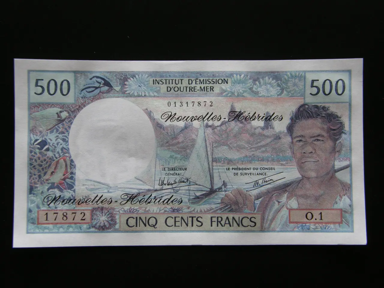 Billede 1 - New Hebrides 500 Francs 1979 P19c Unc