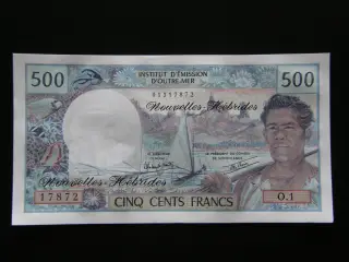New Hebrides 500 Francs 1979 P19c Unc