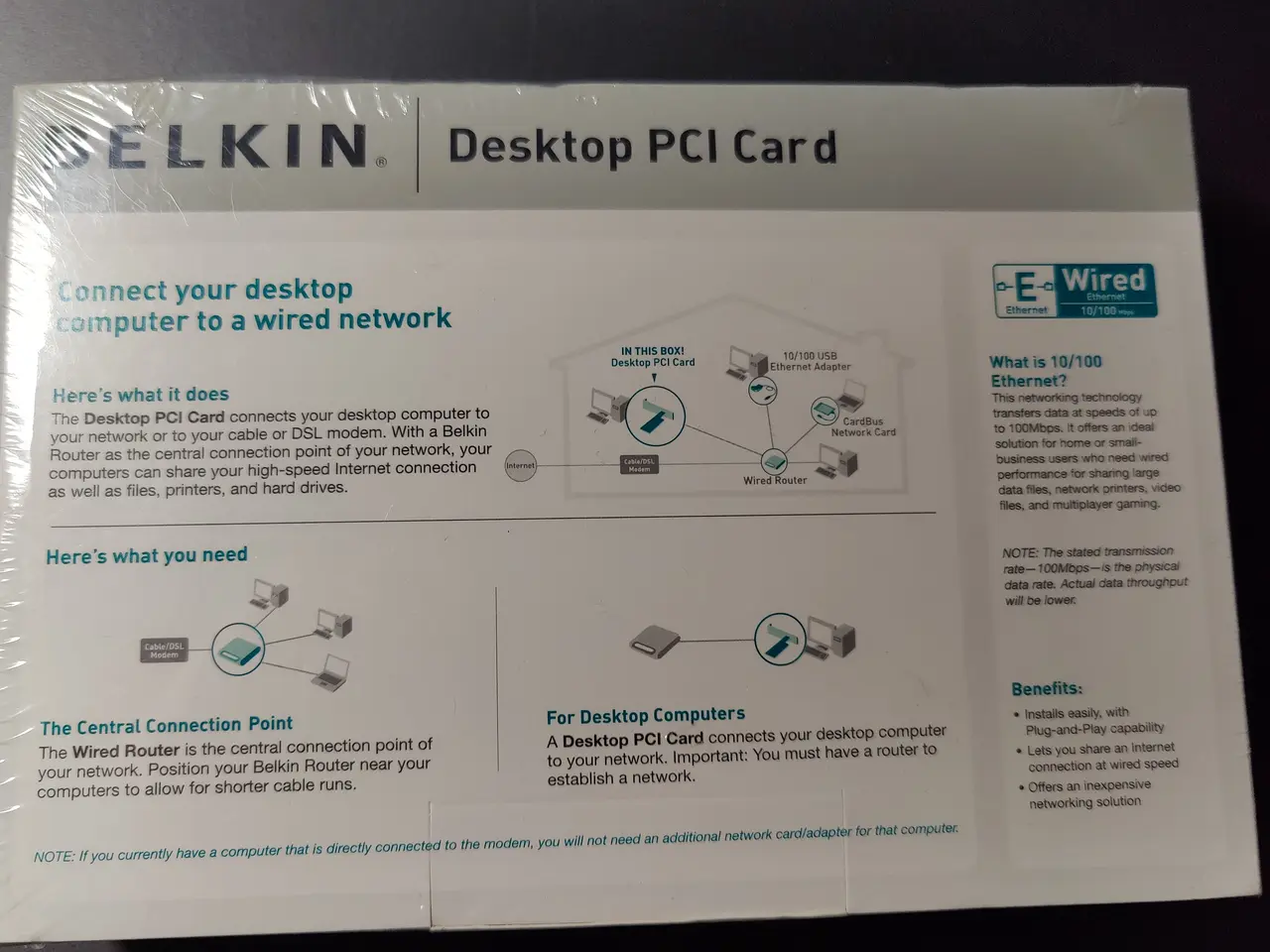 Billede 2 - Belkin Desktop PCI network Card