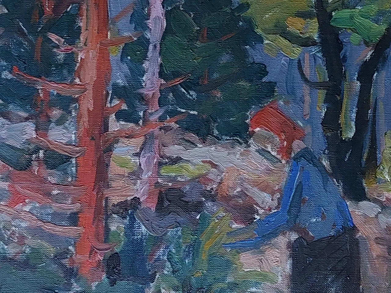 Billede 2 - SVEND NIELSEN - ( 1908 - 1993 ) - oliemaleri