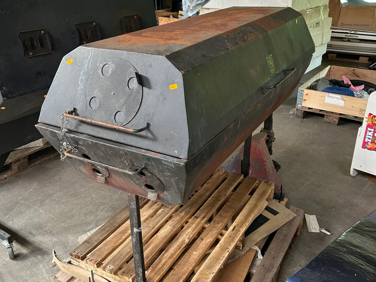 Billede 3 - Mestergrill/pattegrisgrill på stativ CARBON DIABLO 150x60x121 cm.