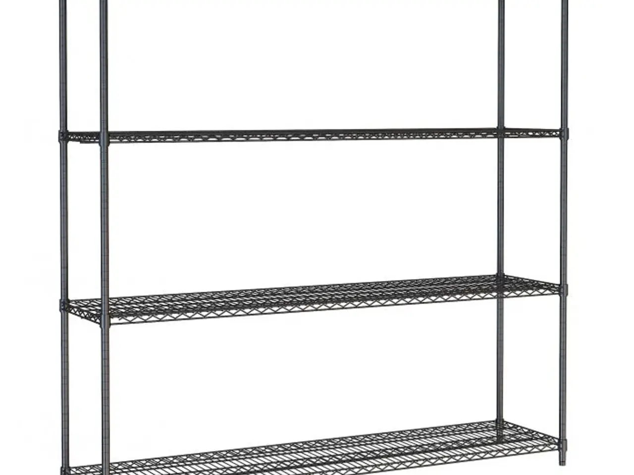 Billede 1 - Stålreol – 4 hylder – 1800 mm – sort