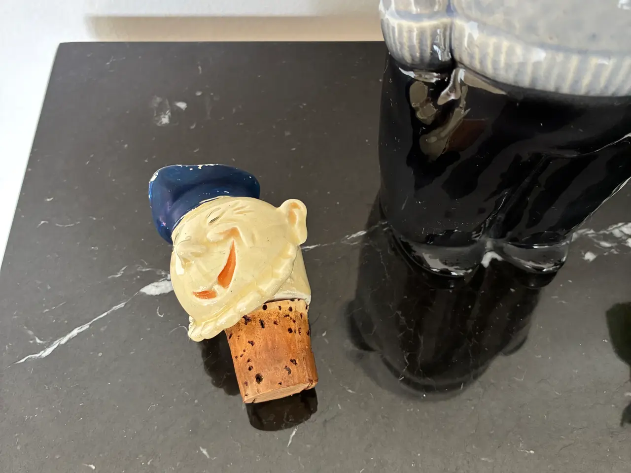 Billede 2 - Figur flaske med korkprop hoved